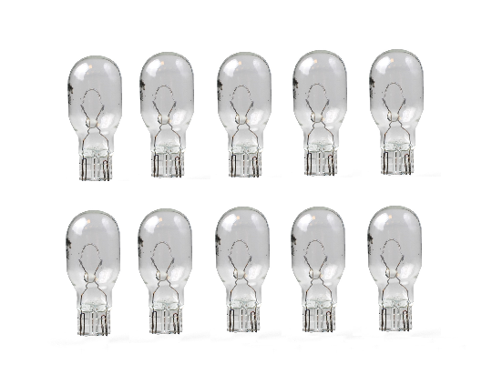 10 x M-Tech Glühlampe - W16W T15 W2.1x9.5d 12 V 16 Watt